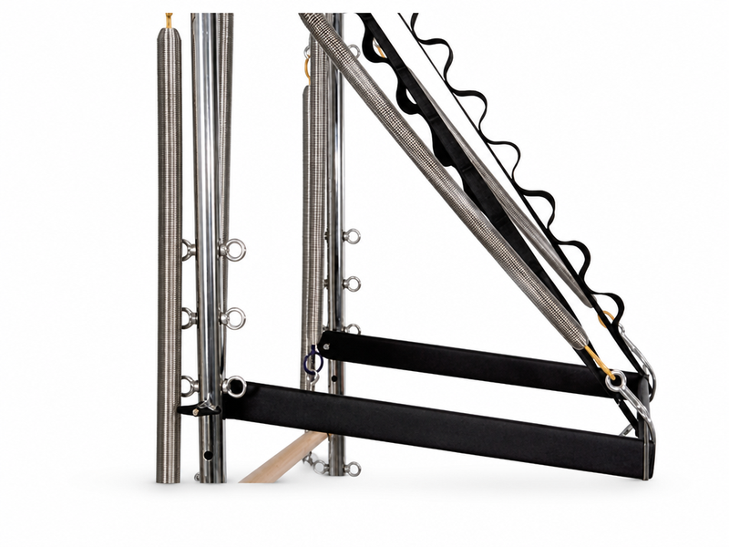 Maple pilates reformer semi-elevated